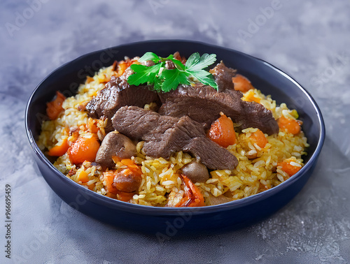 Beef Plov (Beef Rice Pilaf)