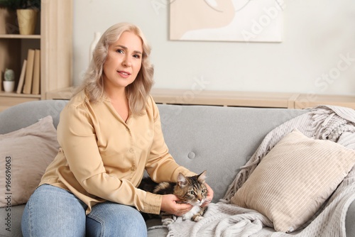Beautiful mature happy woma...