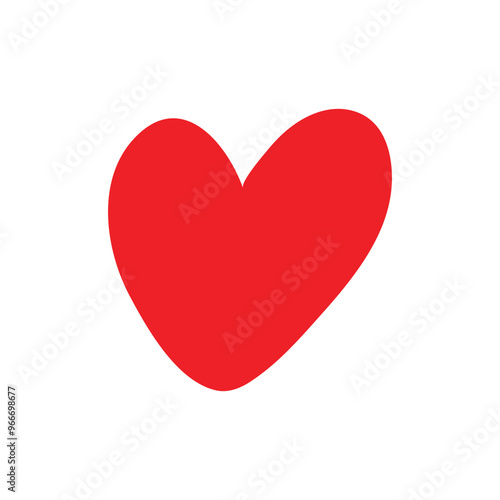 Heart, love, romance or valentine's day red heart. Heart vector icons. Artistic red heart love symbols isolated editable.