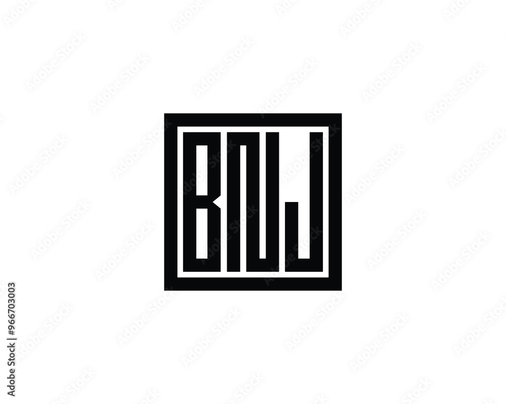 BNJ Logo design vector template. BNJ BNJ Logo design vector template. BNJ