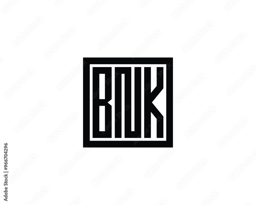 BNK logo design vector template. BNK BNK logo design vector template. BNK