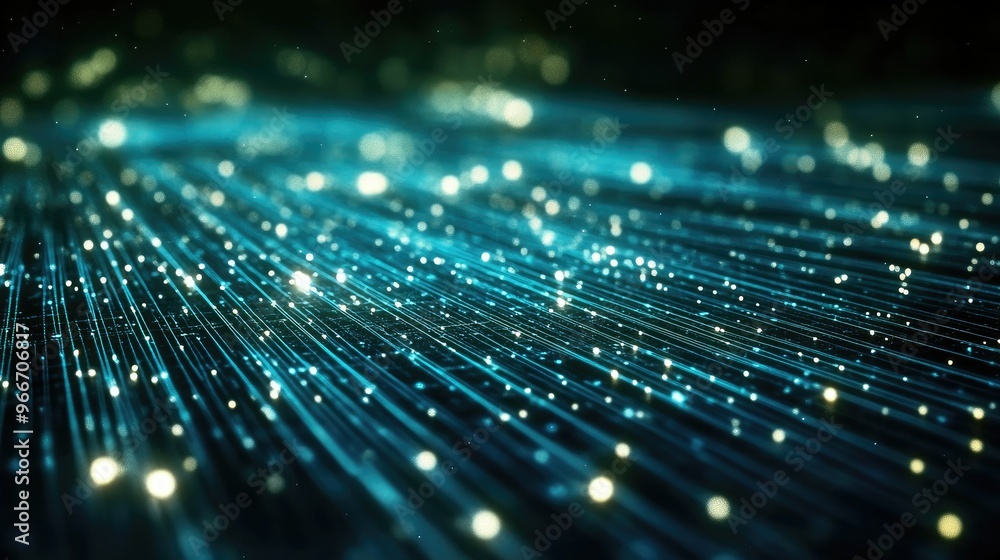 Glowing lines symbolizing AI innovation Glowing lines symbolizing AI innovation