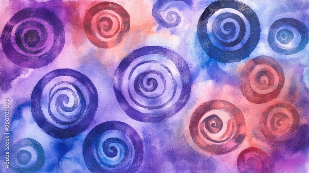 Dreamy watercolor swirls Dreamy watercolor swirls