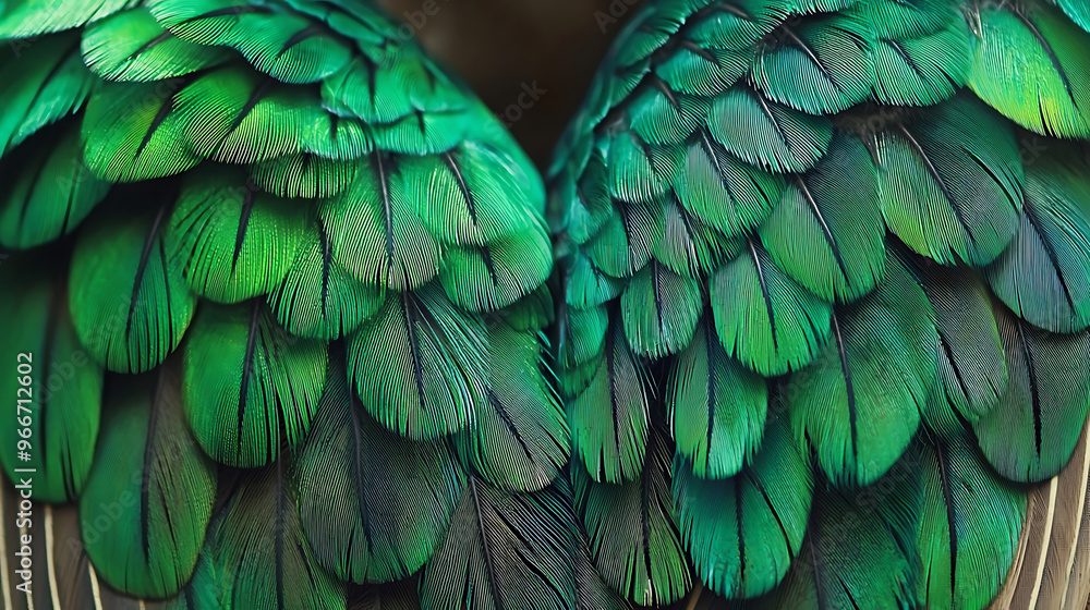 Obraz premium Exotic Bird Feather Macro