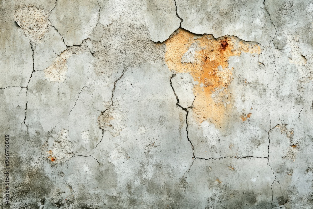 Obraz premium The pattern of surface wall concrete for background. Abstract of surface wall concrete for vintage background. Rusty damaged to surface wall. Wall texture for background, ai
