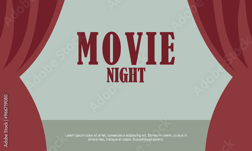 Retro cinema posters and flyers collection. Vintage movie signs layout