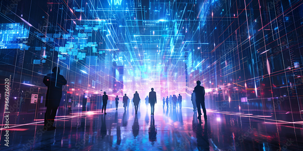 Fototapeta premium Cloud Computing Concept