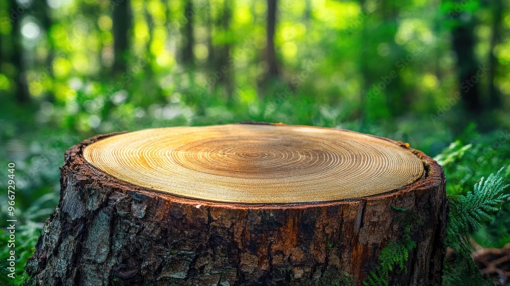 Obraz premium Tree Stump in Forest