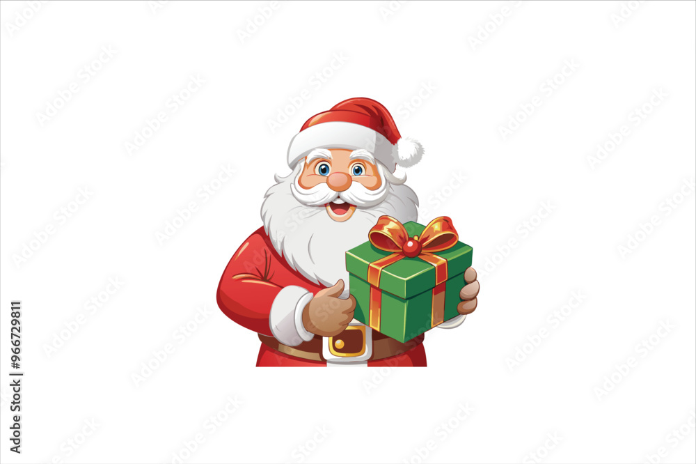 Santa Claus with gift box Clip Art Vectors & Illustrations. Santa and gift box Clip Art vector illustration. Santa Claus with gift box Clip Art Vectors & Illustrations. Santa and gift box Clip Art vector illustration.