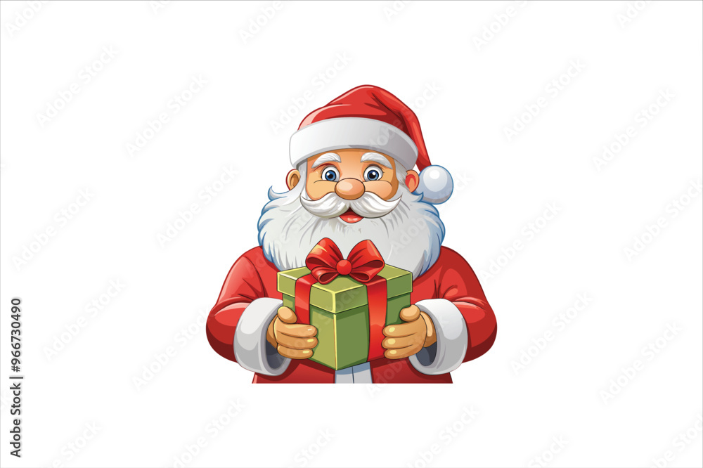 Santa Claus with gift box Clip Art Vectors & Illustrations. Santa and gift box Clip Art vector illustration. Santa Claus with gift box Clip Art Vectors & Illustrations. Santa and gift box Clip Art vector illustration.