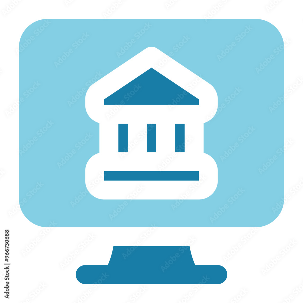 Fototapeta premium internet banking icon for illustration