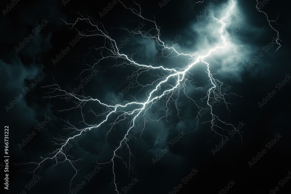 lightning bolt. Massive lightning bolt with branches isolated on black background. lightning effects and lighting thunderstorm , ai lightning bolt. Massive lightning bolt with branches isolated on black background. lightning effects and lighting thunderstorm , ai
