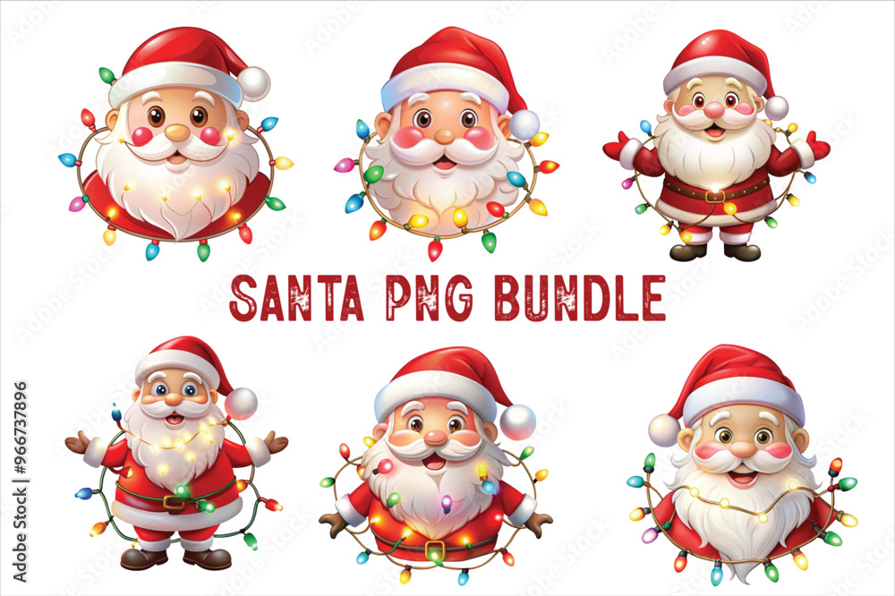 Santa Claus Clip Art Vectors & Illustrations set. lighting Santa clip art. Santa vector. Red christmas sleigh with santa claus vector illustration. Santa Claus Clip Art Vectors & Illustrations set. lighting Santa clip art. Santa vector. Red christmas sleigh with santa claus vector illustration.
