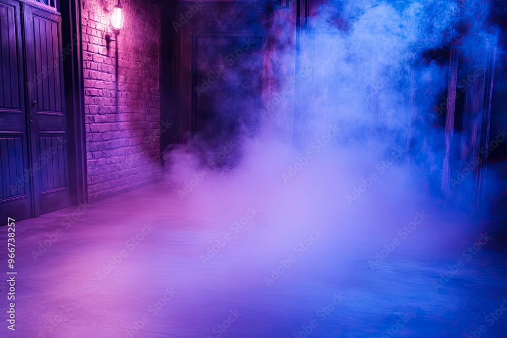 White smoke or fog flowing across the floor creates a mysterious and ethereal atmosphere. This effect is perfect for enhancing the ambiance of theatrical productions, photo shoots, or special , ai White smoke or fog flowing across the floor creates a mysterious and ethereal atmosphere. This effect is perfect for enhancing the ambiance of theatrical productions, photo shoots, or special , ai