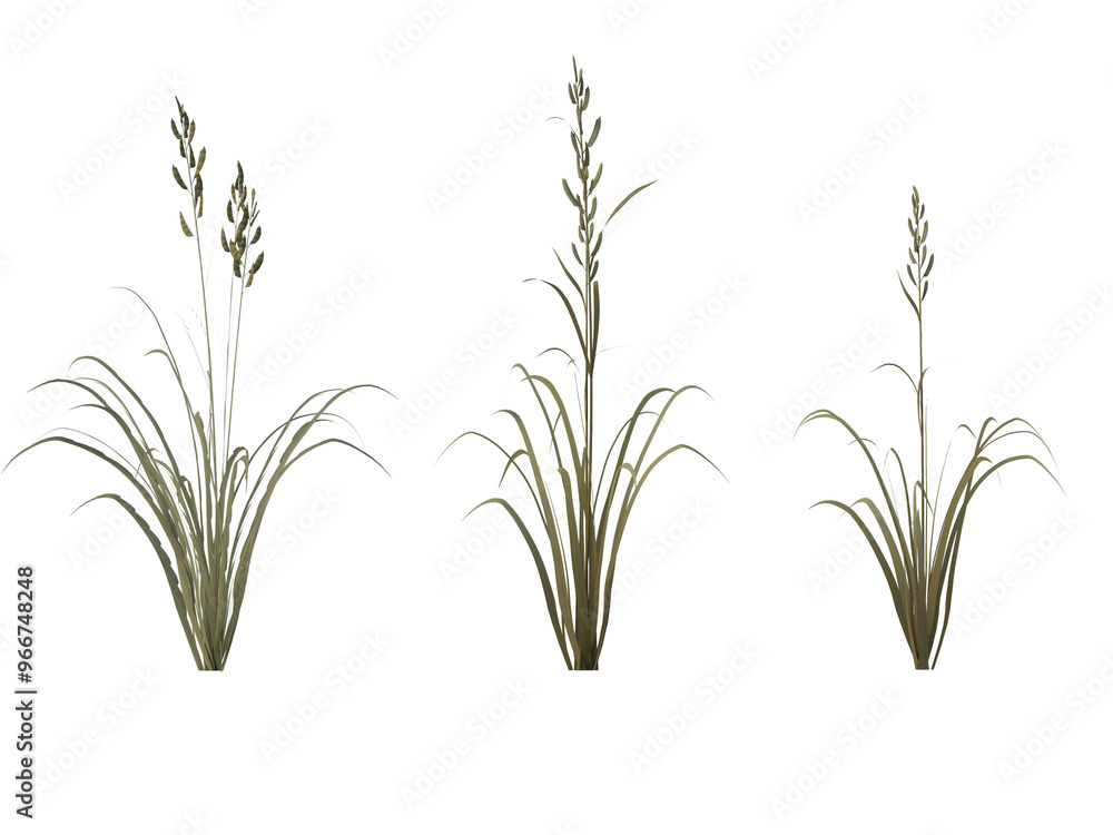 Obraz premium Prairie Cordgrass grass isolated on transparant background