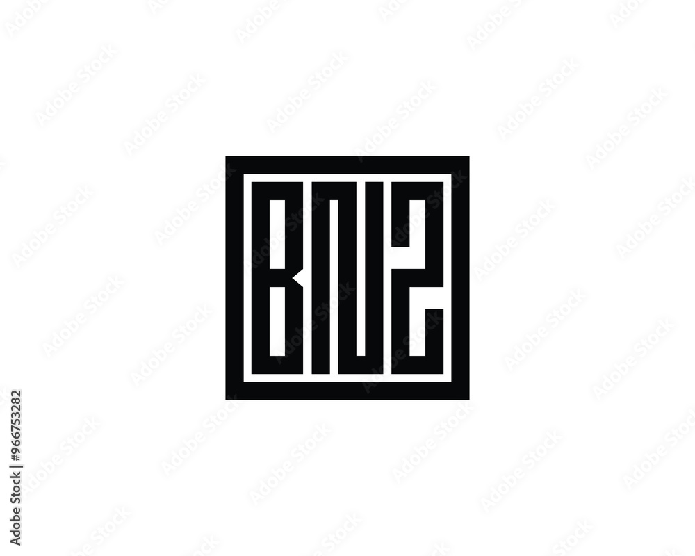 BNZ logo design vector template. BNZ BNZ logo design vector template. BNZ