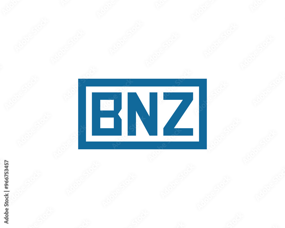 BNZ logo design vector template. BNZ BNZ logo design vector template. BNZ