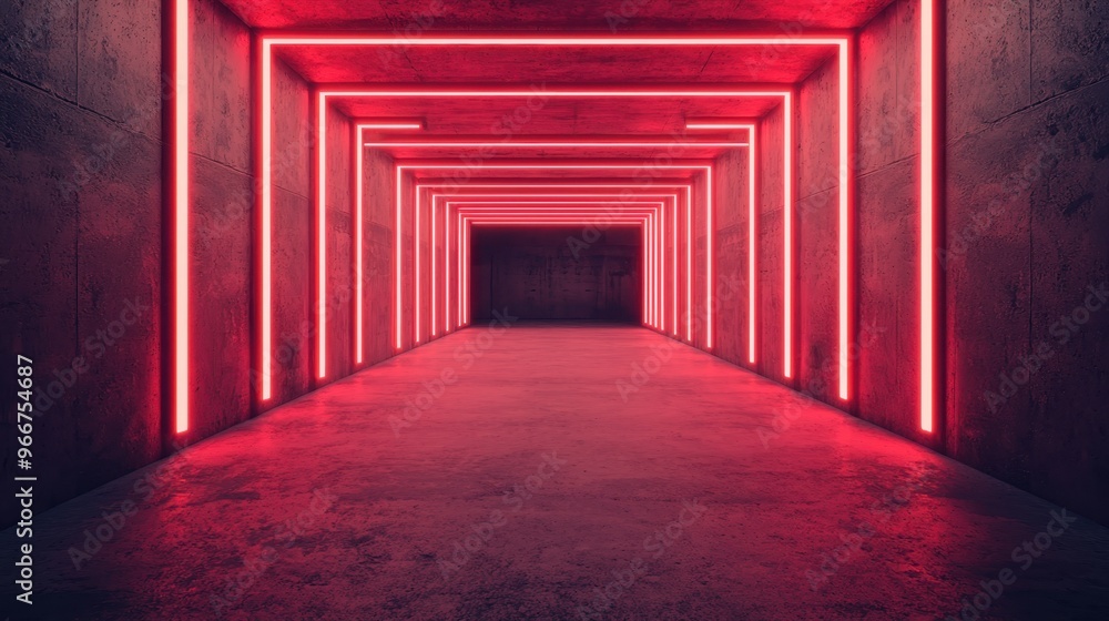 Futuristic Archery Range with Shifting Holographic Targets and Bioluminescent Arrows, Copy Space for Text Futuristic Archery Range with Shifting Holographic Targets and Bioluminescent Arrows, Copy Space for Text