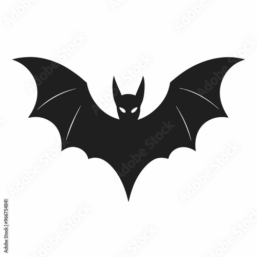 bat vector, clean clear, and simple vector illustration