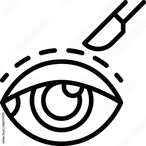 Eye surgery icon