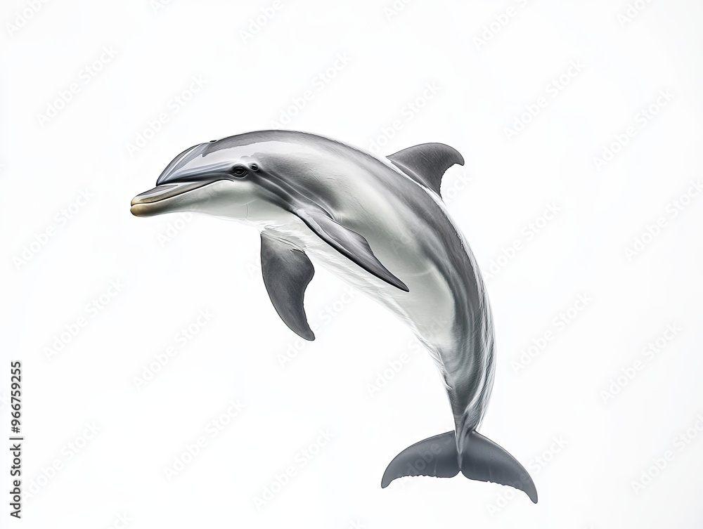Naklejka premium Dolphin isolated on white background