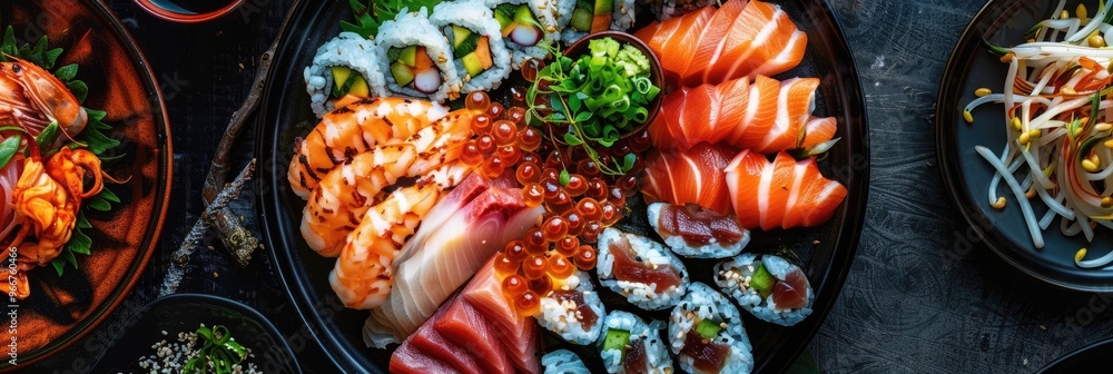 Fototapeta premium Korean-Inspired Seafood Sashimi