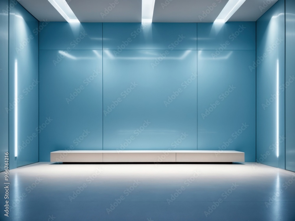 sleek and modern presentation pastel blue empty room for product presentation sleek and modern presentation pastel blue empty room for product presentation