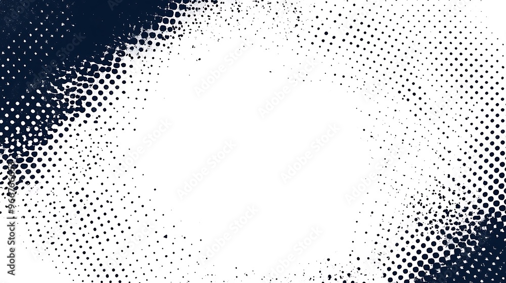 Abstract Halftone Background with Black Dots on White Abstract Halftone Background with Black Dots on White