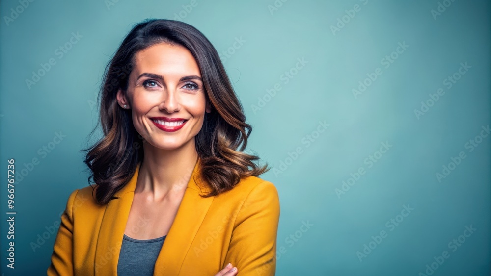 Radiant woman exuding confidence and positivity, empowered, self-assured, radiant, joyful, glowing, self-confident Radiant woman exuding confidence and positivity, empowered, self-assured, radiant, joyful, glowing, self-confident