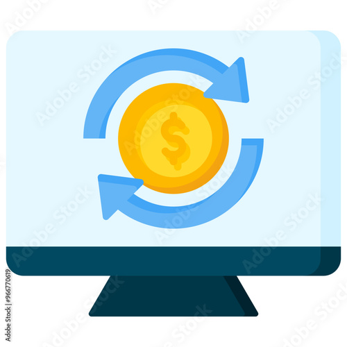 Currency Deflation Icon