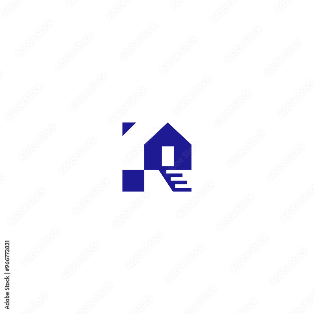 R logo vector. home logo icon. For your business R logo vector. home logo icon. For your business