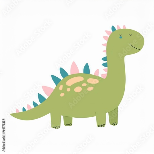 dinosaur illustration isolated on white