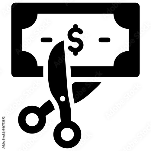 Budget Cut Icon photo