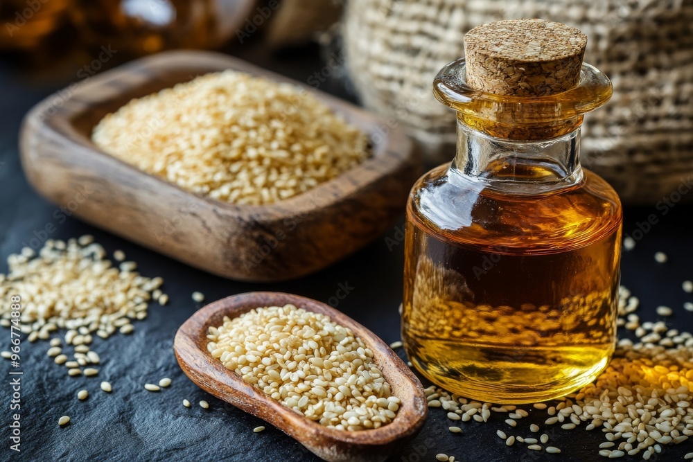 Concept of Sesame extract , Generative AI Concept of Sesame extract , Generative AI
