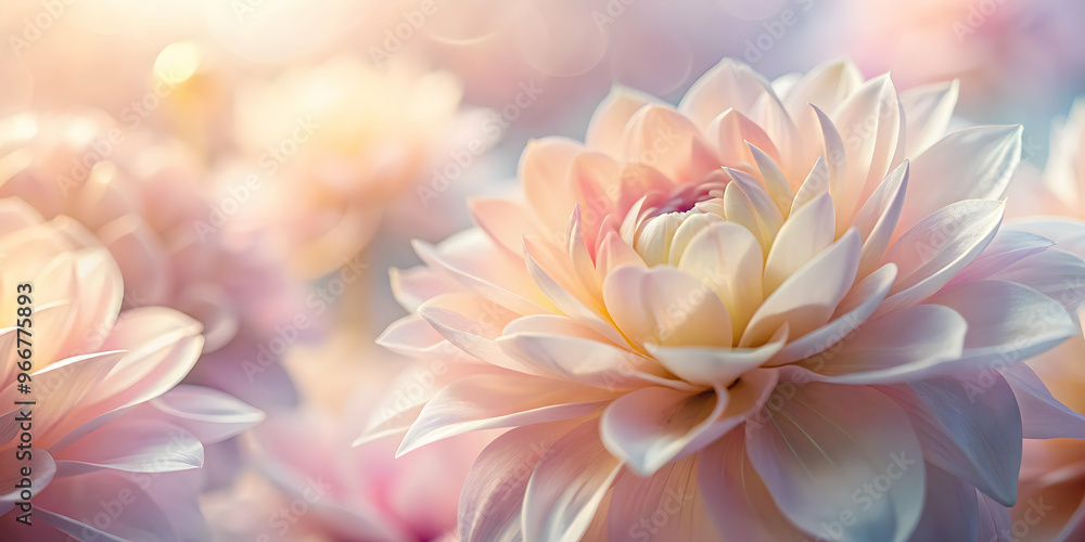 Blushing Blooms in Soft Sunlight Blushing Blooms in Soft Sunlight