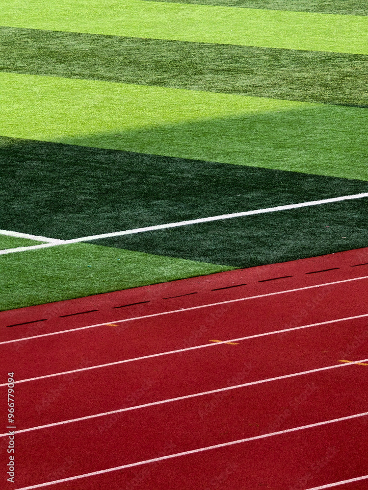 red running track
