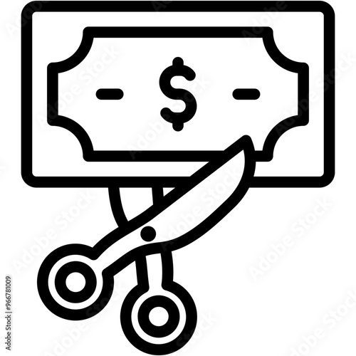 Budget Cut Icon photo