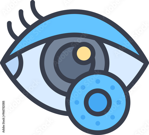 Contact lens icon