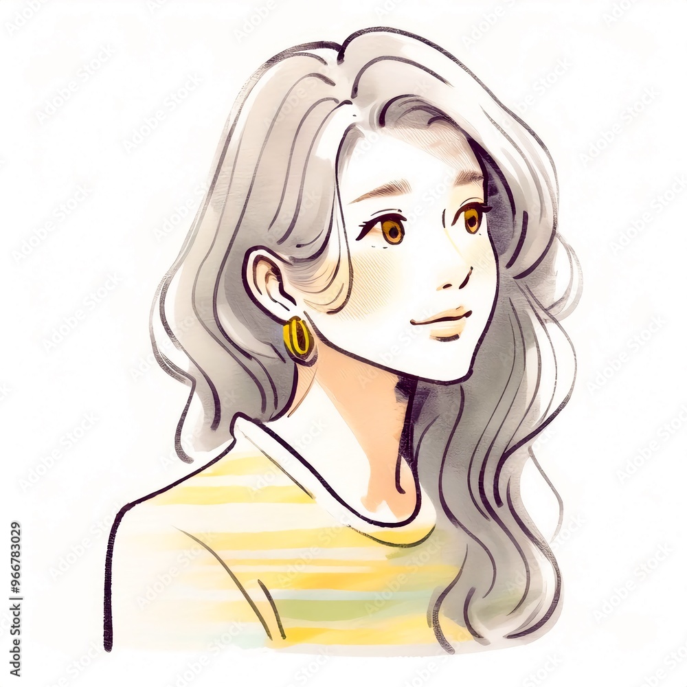 女性・女の子のイラスト素材 女性・女の子のイラスト素材