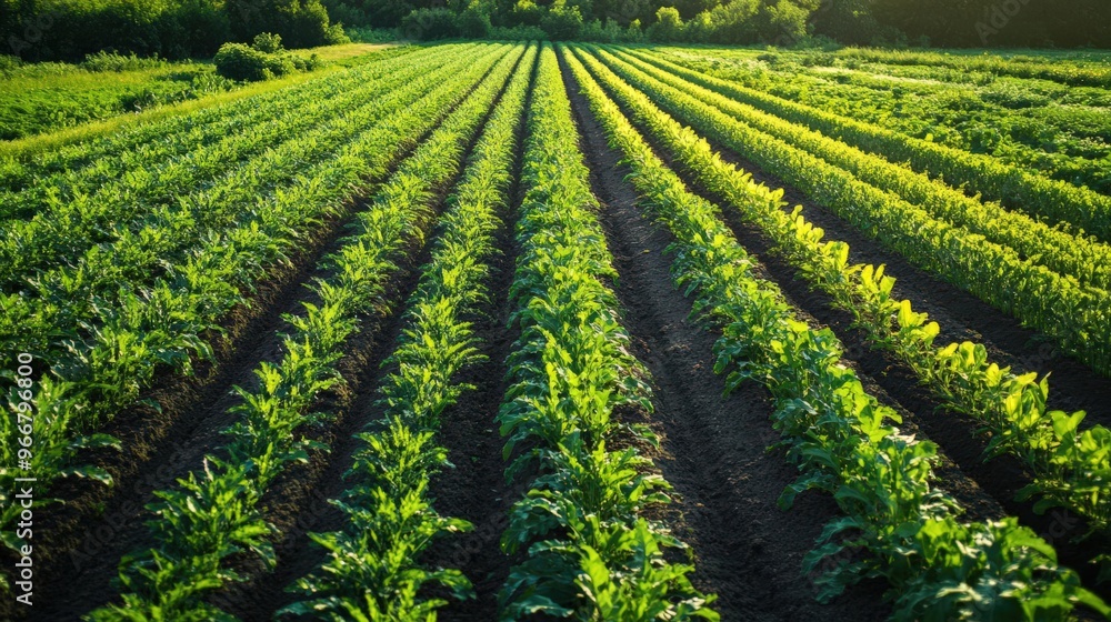 Agricultural field with crop diversity and beneficial insects, green, sustainable biodiversity Agricultural field with crop diversity and beneficial insects, green, sustainable biodiversity