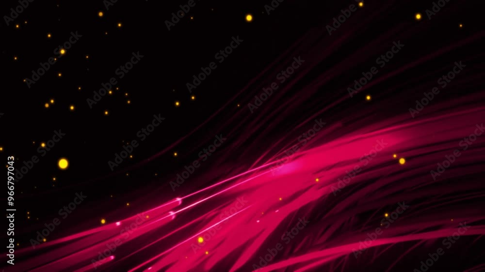 Animation of yellow spots over red neon lines Animation of yellow spots over red neon lines
