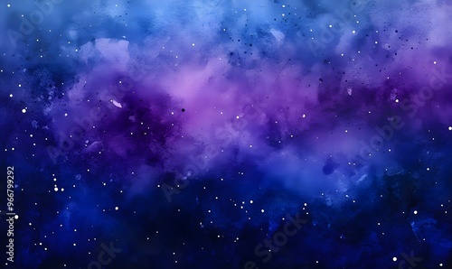 watercolor background of dark blue and purple with white flecks