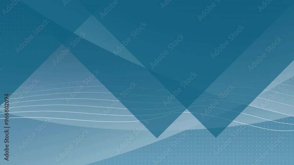 Abstract geometric shapes and lines animation over blue gradient background Abstract geometric shapes and lines animation over blue gradient background