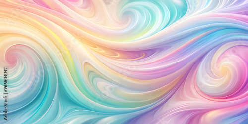 Wallpaper Mural Dreamy Pastel Swirls  Torontodigital.ca