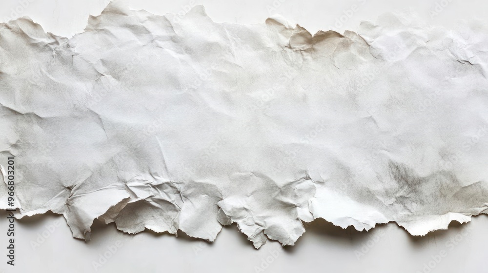 Close-up of torn paper with a worn texture, resembling a fabric-like surface. Close-up of torn paper with a worn texture, resembling a fabric-like surface.