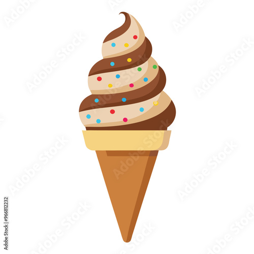 Sweet cartoon cold ice cream set and tasty cartoon frozen icecream collection vector delicious. Set of ice cartoon colorful ice-cream desserts. Chocolate and milk icecream vector illustration