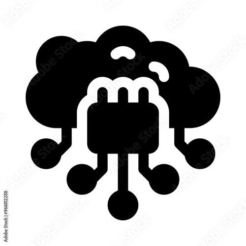 cloud glyph icon