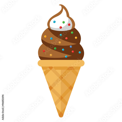 Sweet cartoon cold ice cream set and tasty cartoon frozen icecream collection vector delicious. Set of ice cartoon colorful ice-cream desserts. Chocolate and milk icecream vector illustration
