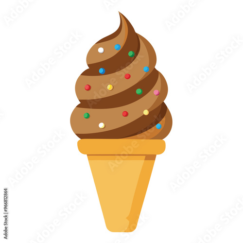 Sweet cartoon cold ice cream set and tasty cartoon frozen icecream collection vector delicious. Set of ice cartoon colorful ice-cream desserts. Chocolate and milk icecream vector illustration