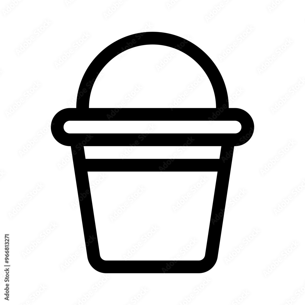 bucket line icon bucket line icon